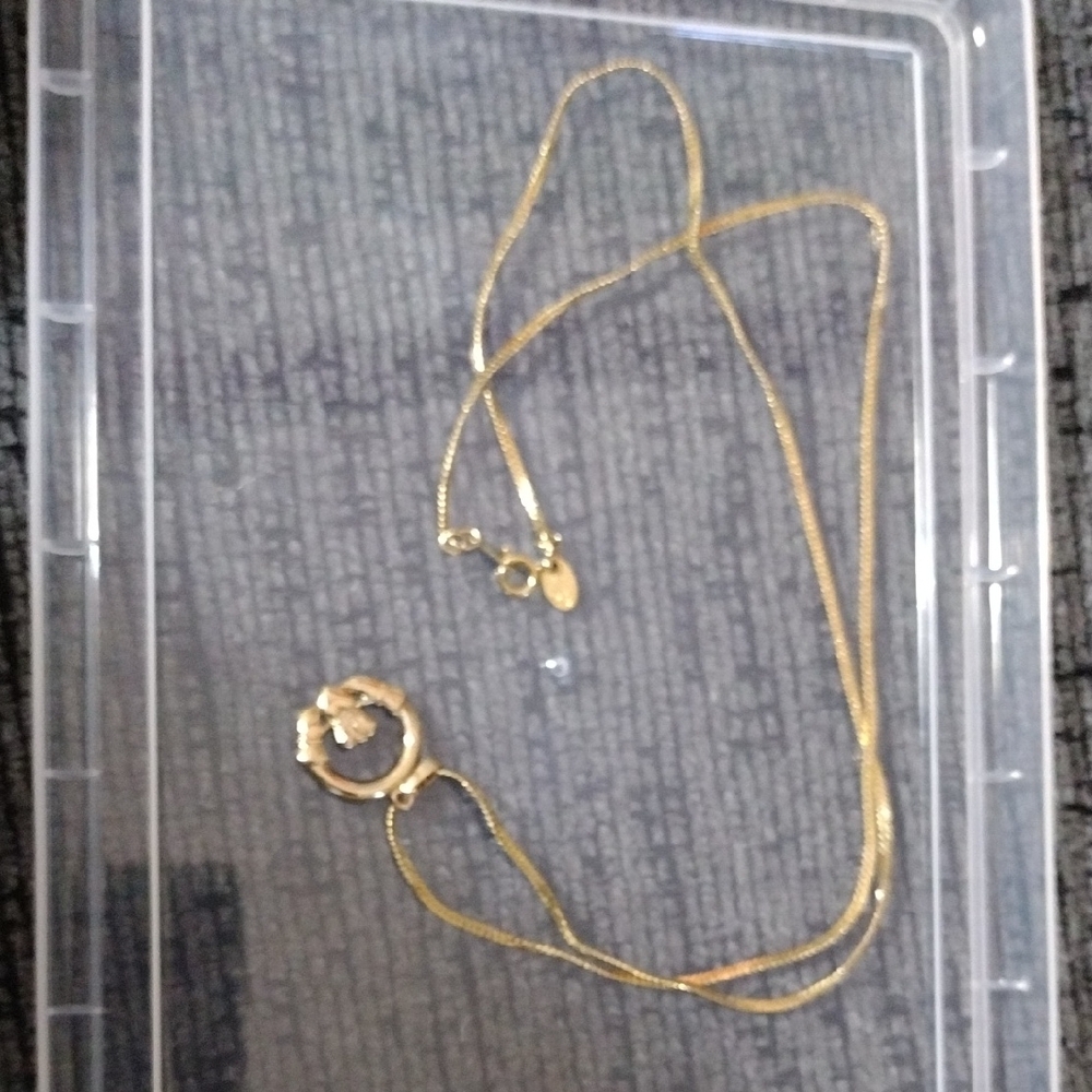 Vintage Soldor Claddaugh 13" Necklace.